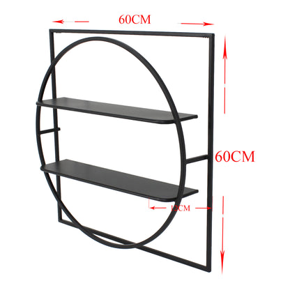 Eclipse Floating 2-Shelf Wall Hanging 60cm