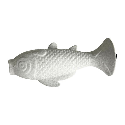 Contemporary White Fish Vase / Ornament 24cm