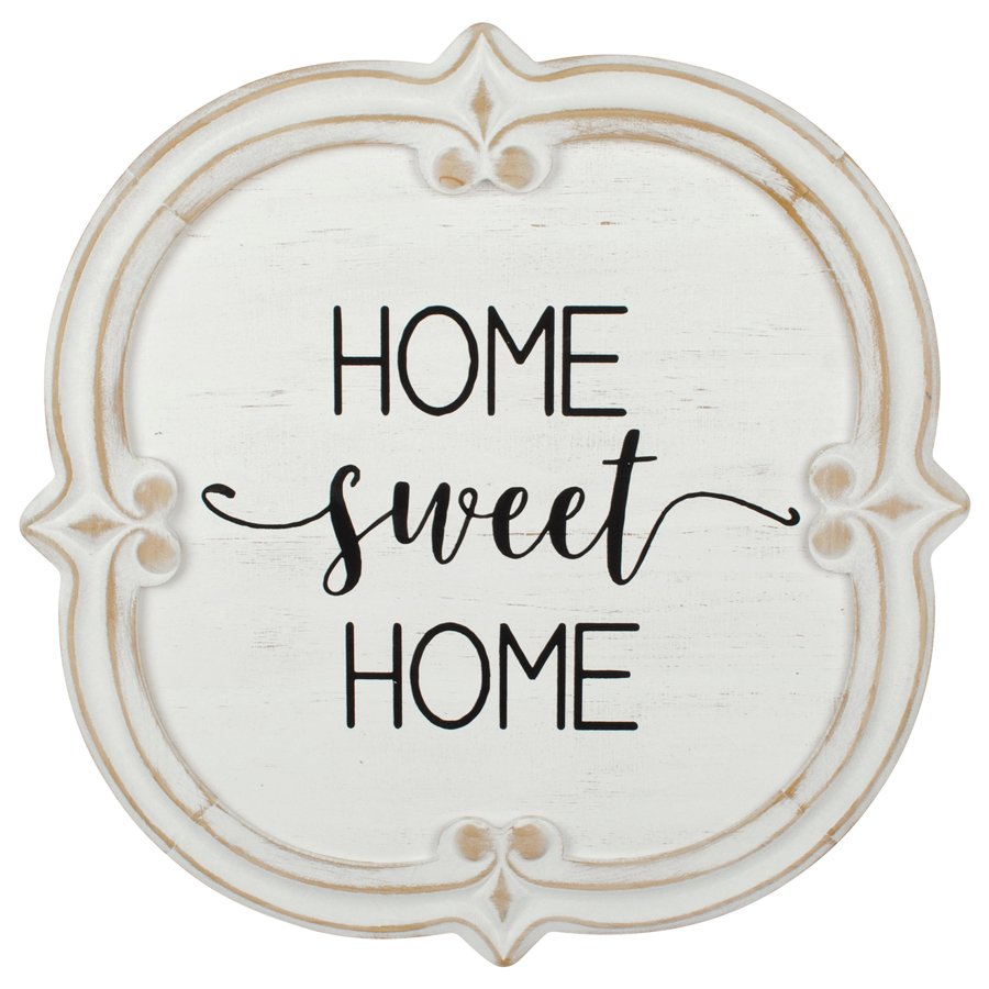 French Provincial 'Home Sweet Home' Carved Wall Art 60cm