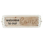 Carved 'Welcome to Our Home' Wall Art 80x25cm