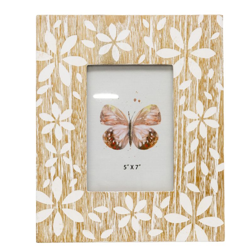 Flowers Design Photo Frame '5x7in' 29cm