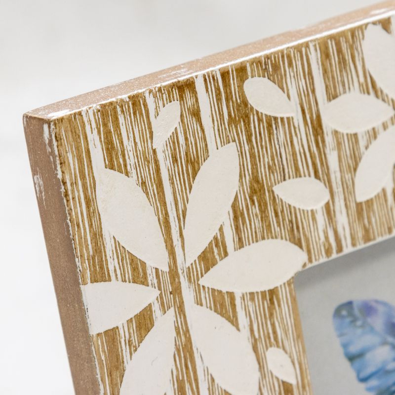 Flowers Design Photo Frame '4x4in' 18cm