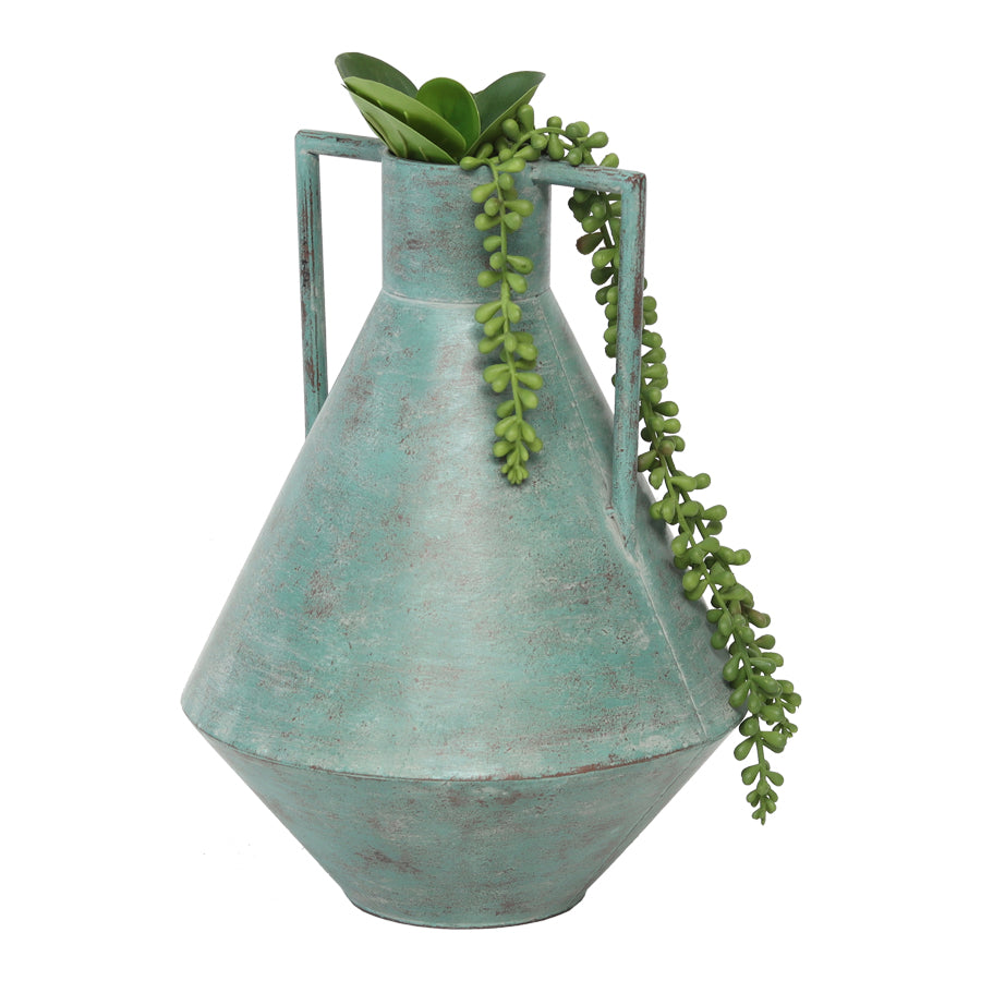 Contemporary Aqua Urn 23x32cm