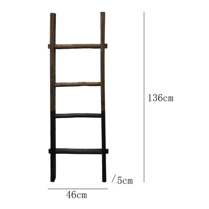 Decorative Wooden Indoor Leaning Display Ladder 46x136cm