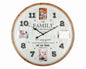 Family Tree Wall Clock w Photo Frames 80cm