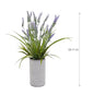 Artificial Lavender in Cement Pot 58cm
