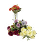 bulk 36 Artificial Roses 8 Heads Assort 28cm