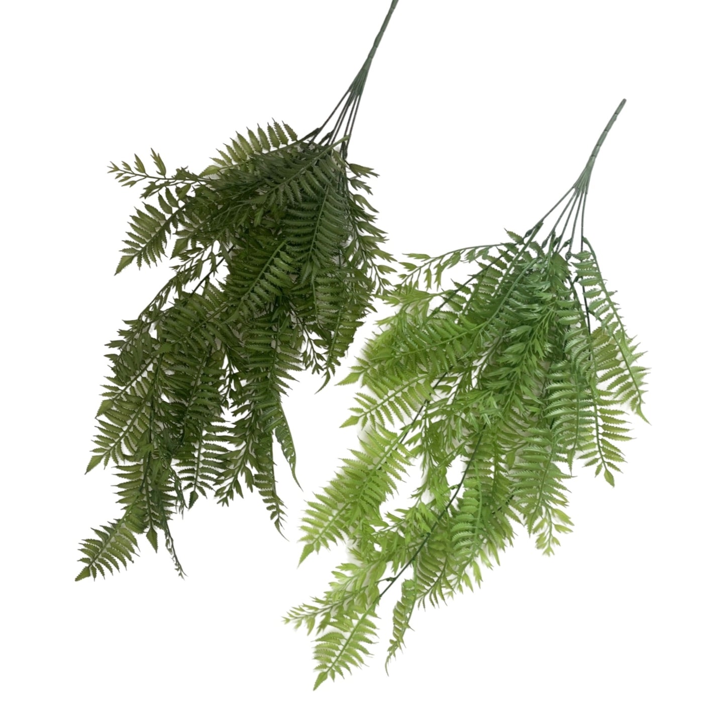 bulk 12 Artificial Hanging Fern 2 Assort 79cm