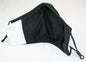 Face Mask Reusable Cotton Cloth Fabric w 2 Pm2.5 Perfect Fit Adjustable Black