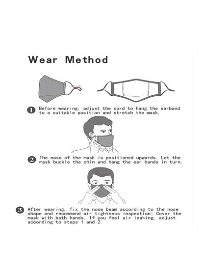 Face Mask Reusable Cotton Cloth Fabric Perfect Fit Adjustable Burgundy