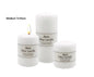 bulk 36 Unscented White Pillar Candle Tapered 10cm