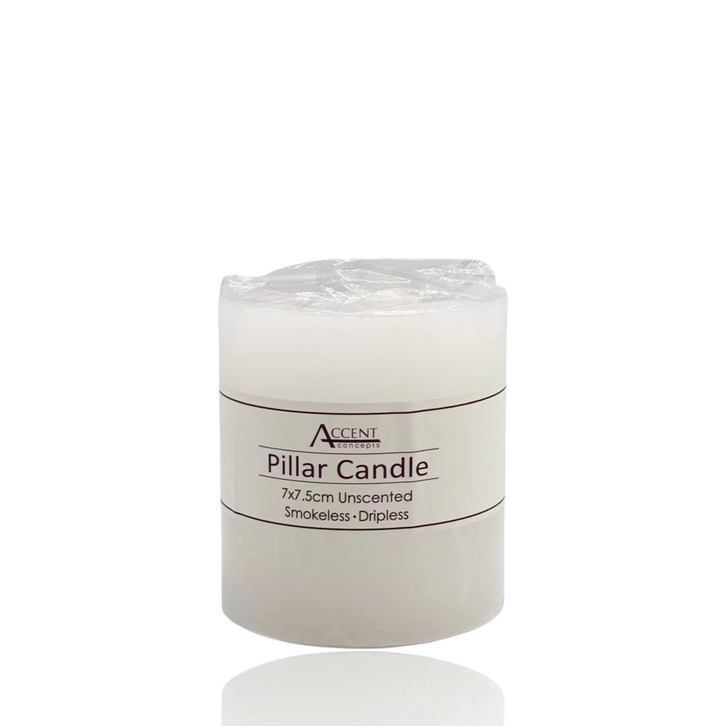 bulk 48 White Pillar Candle 250G 7cm