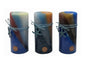 bulk 24 Ocean Views Pillar Candle Assort 15cm