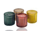 bulk 24 Ripple Scented Glass Jar Candle 125G 4 Assorted