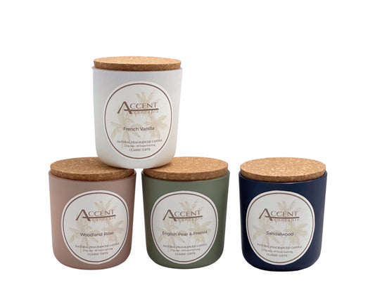 bulk 24 Soy Blend Candle ln Glass Jar 220G 4 Assorted