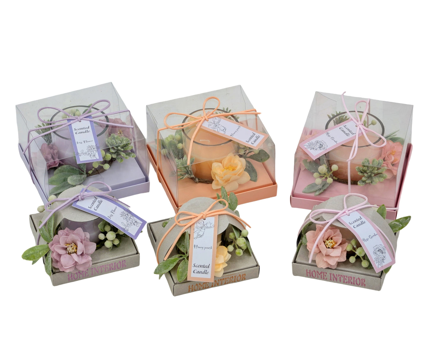 bulk 24 Scented Candle Bouquet Assort 10cm