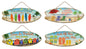 bulk 8 Beachtime Wall Hanging Deco Assort 78cm