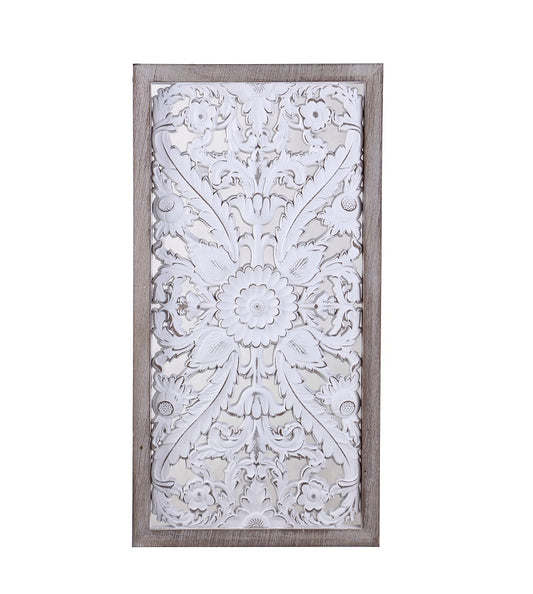 Carved Rectangle Decorative Wall Art 82cm