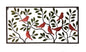 Colour Birds Leaves Metal Wall Art 90cm