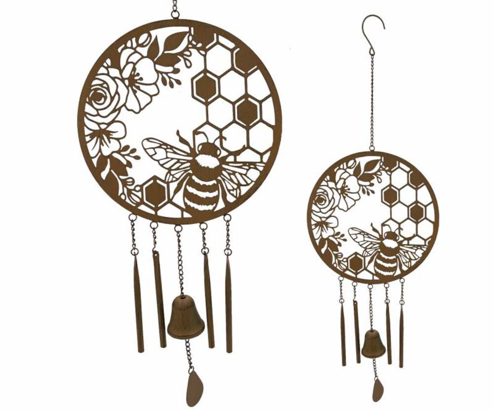 Bee Metal Wind Chime 86cm