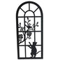 Cat By The Window Metal Wall Art 25x56cm