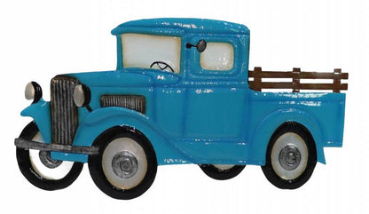 Blue Truck Metal Wall Art 70x40cm