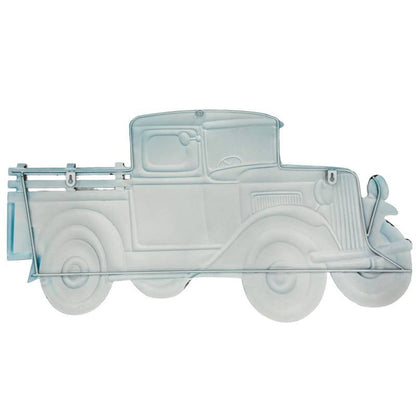 Blue Truck Metal Wall Art 70x40cm