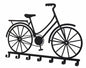 Bicycle Meatl Wall Art W 7 Hooks 30x21cm