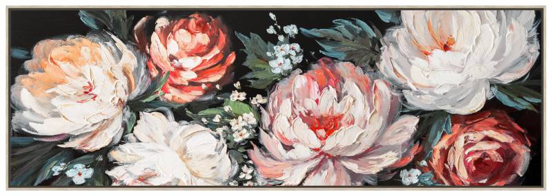 Blossoming Framed Artwork 150x50cm