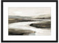 By The River Artwork Framed W Glass Front 60x80cm
