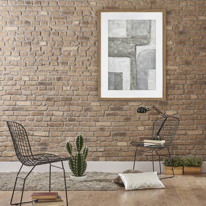 Easy Abstract Artwork Framed W Glass Front 60x80cm