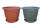 bulk 9 XLarge Garden Pot & Saucer 42cm