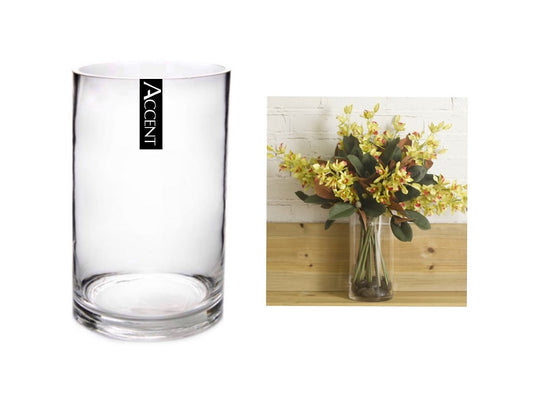bulk 6 Glass Cylinder Vase Flower 30cm