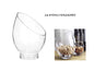 bulk 6 Glass Angle Top Vase 24cm