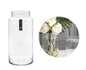 bulk 6 Glass Cylinder Vase w Lip 34cm