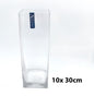 bulk 12 Glass Square Vase 30cm