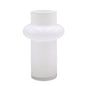bulk 4 White Round Belly Glass Vase Tina 26cm