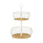 2 Tier Round Fruit Basket 37cm