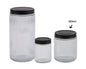 bulk 24 Ribbed Glass Jar With Metal Lid 550ml 9x11cm