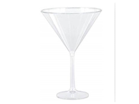 Bulk 24 739ml Jumbo Disposable Martini Glass 18x25cm