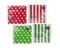 bulk 960 Red & Green Dots Stripes 2ply Napkin 33cm