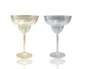 bulk 24 Glitter Plastic Jumbo Margarita Glass 877ml 16x24cm