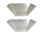 bulk 24 Glitter Plastic Tapered Bowl Square 3.7lt 28x11cm