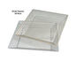 bulk 24 Square Glitter Plastic Serving Tray 30cm
