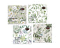 bulk 960 Eucalyptus Pattern Napkin 3ply Assorted 33cm