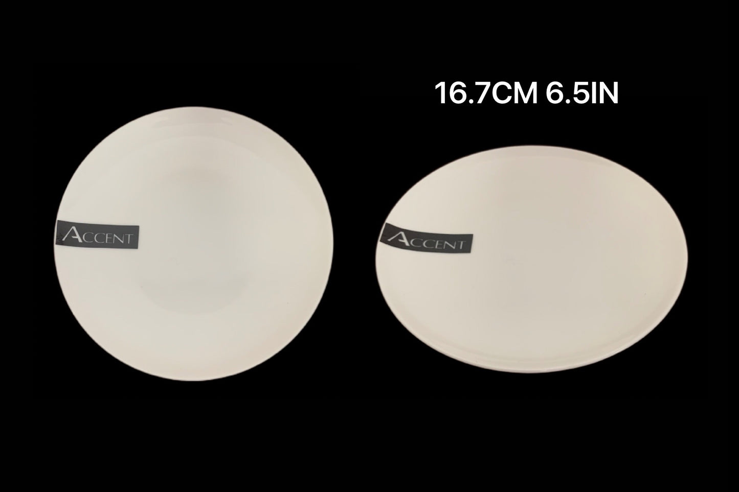 bulk 24 White Bone China Side Plate 17x2cm