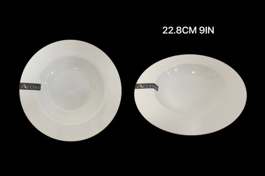 bulk 24 White Bone China Soup Bowl 23x5cm