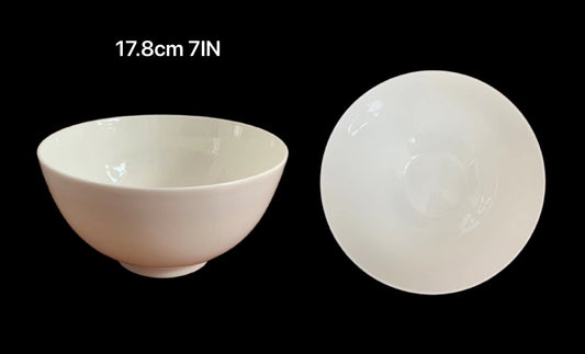 bulk 24 White Fine Bone China Bowl 18x10cm