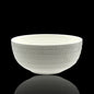 bulk 24 White Bone China Embossed Pearls Bowl 15x10cm