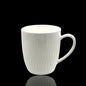 bulk 36 White Bone China Mug With Pattern 260ml